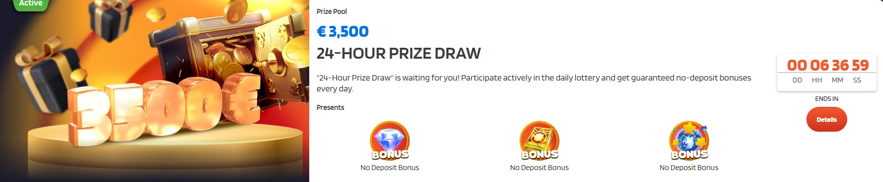 tournament prize pool 3500 euro
