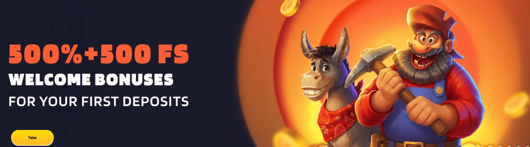 welcome bonuses 500% plus 500 free spins